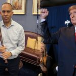 Jeffries sparks social media firestorm with ‘low energy’ pic holding baseball bat opposing Trump bill