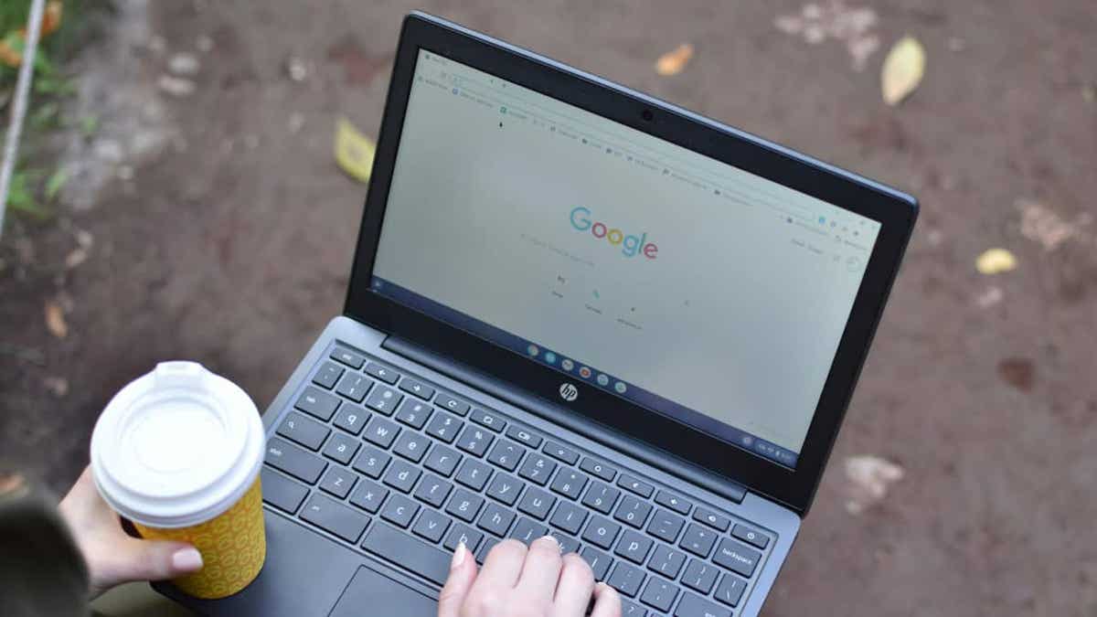 A person using a Google on a laptop  (Kurt "CyberGuy" Knutsson)   