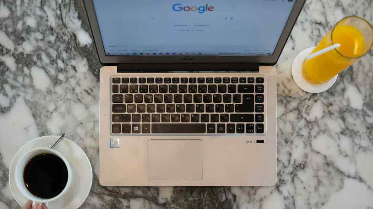 A person using Google on a laptop. (Kurt "CyberGuy" Knutsson)   
