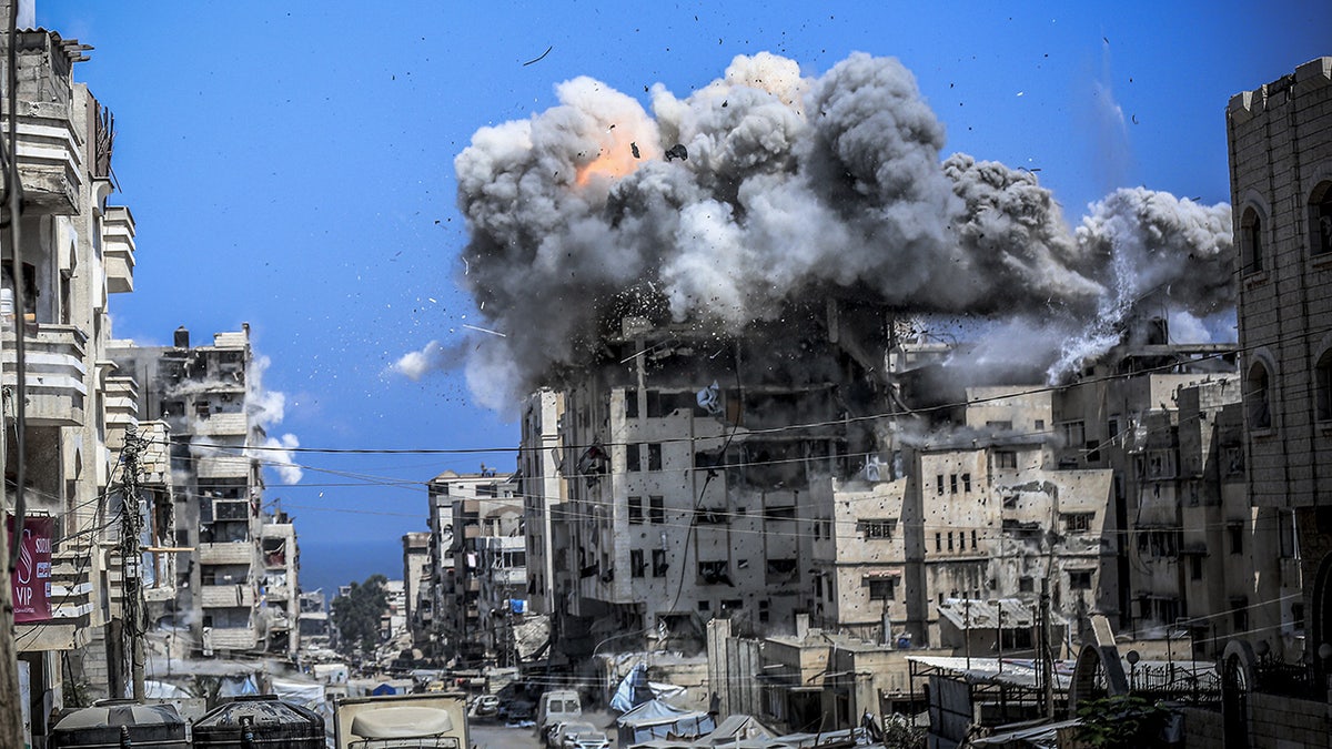 Gaza City airstrike damage