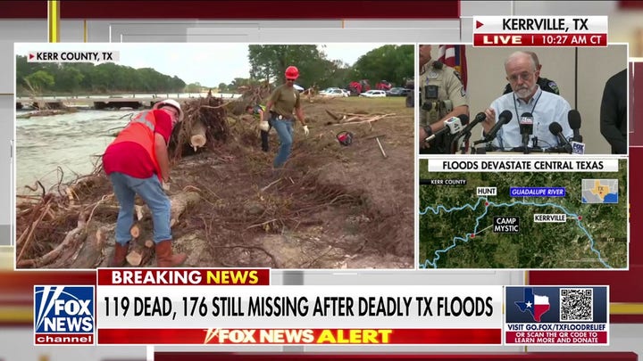 At least 119 dead from Texas floods, 176 still missing