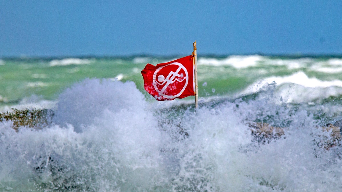 No swim sign