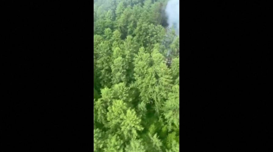 Crash site of AN-24 passenger plane in Russia's far east