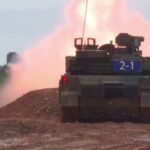 Taiwan conducts live-fire drills with US-made tanks as president looks on