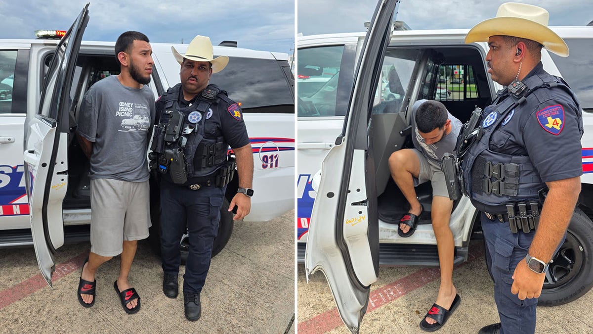 Sergio Olivares being arrested