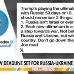 Trump issues firm 10-day deadline to Putin to end war