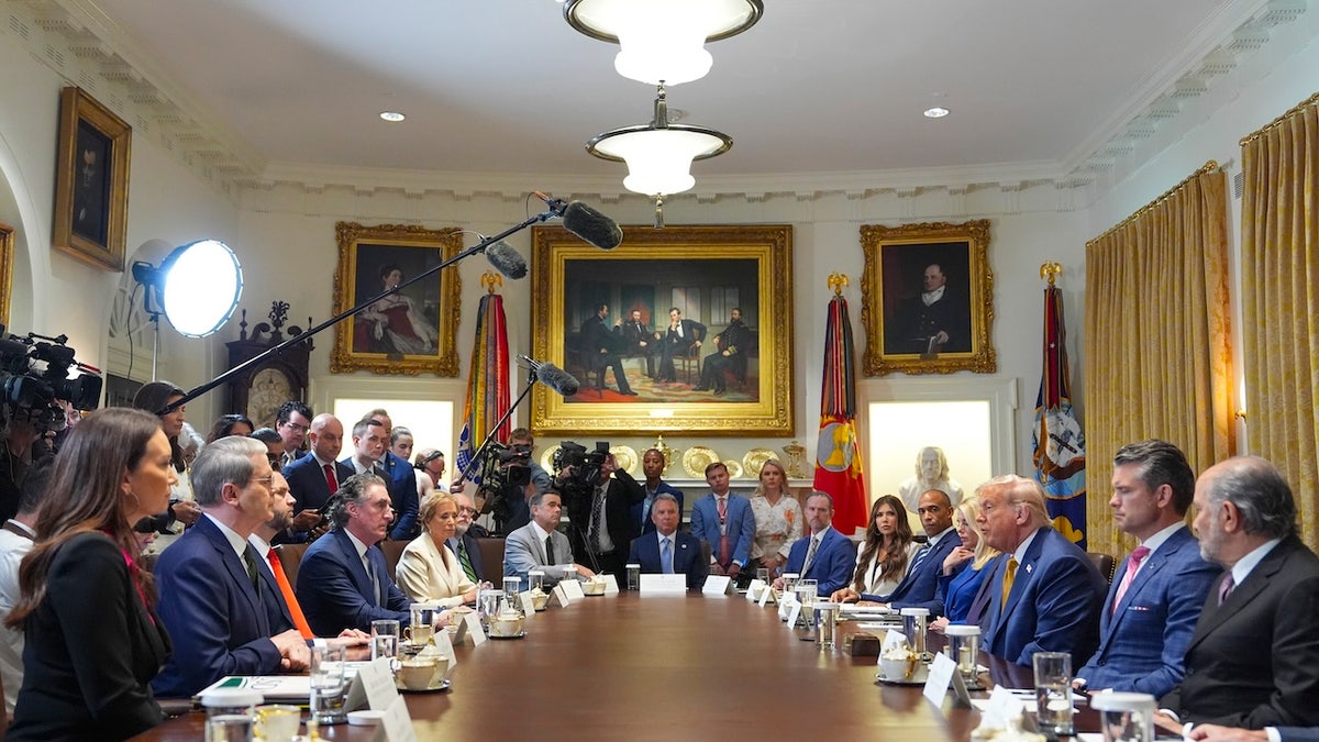 President Donald Trump hosts cabinet meeting