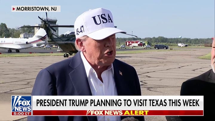 Trump calls Texas' flooding a '100-year catastrophe'