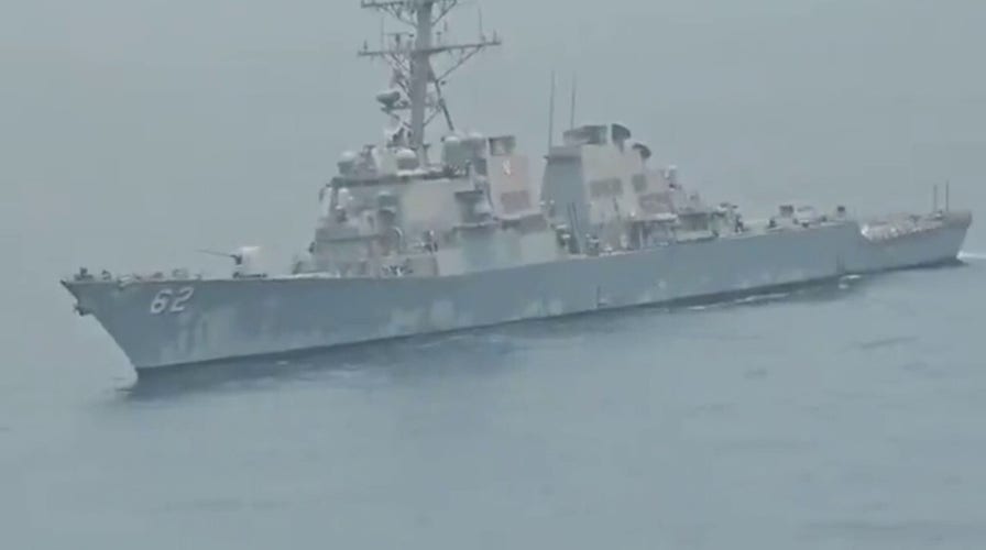 Video captures alleged interaction between U.S. warship and Iranian helicopter