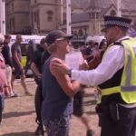 Hundreds of anti-Israel protestors arrested in London for supporting group banned under terrorism law