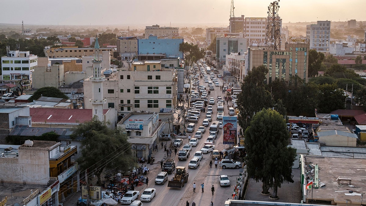 A general view of the city of Hargeisa, Somaliland, in September 2021. 
