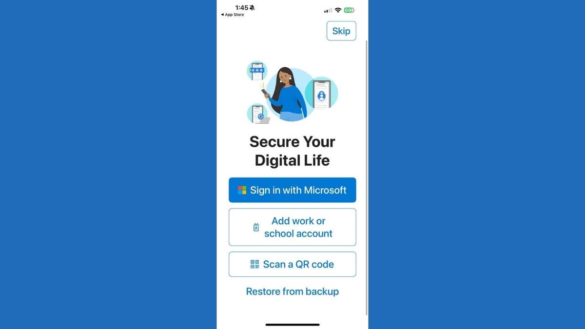 Sign in with Microsoft screen on iPhone (Kurt "CyberGuy" Knutsson)  