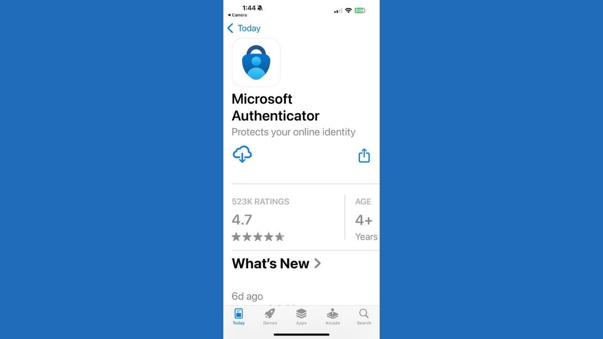 Microsoft Authenticator app in Apps store on iPhone (Kurt "CyberGuy" Knutsson)  