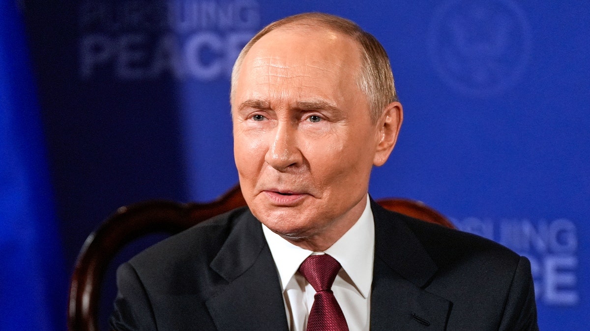 Putin speaks while meeting with Trump in Alaska