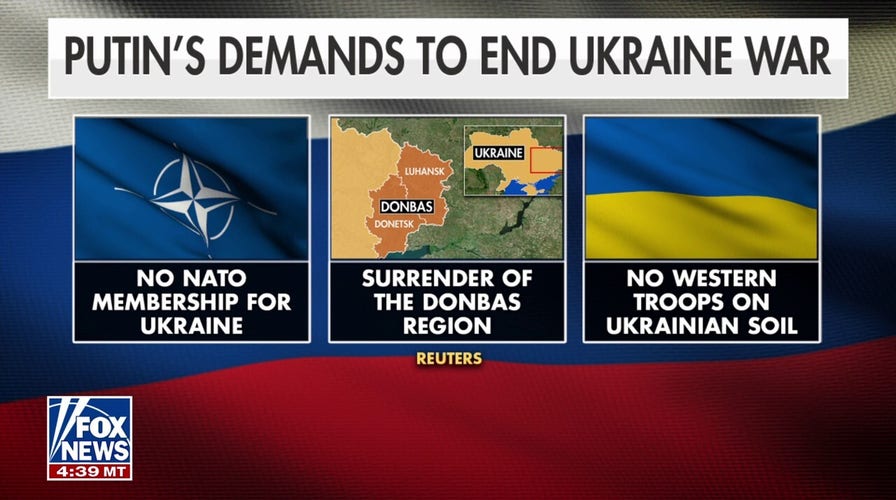 Vladimir Putin making 'maximalist' demands to end Ukraine war, NATO ambassador says