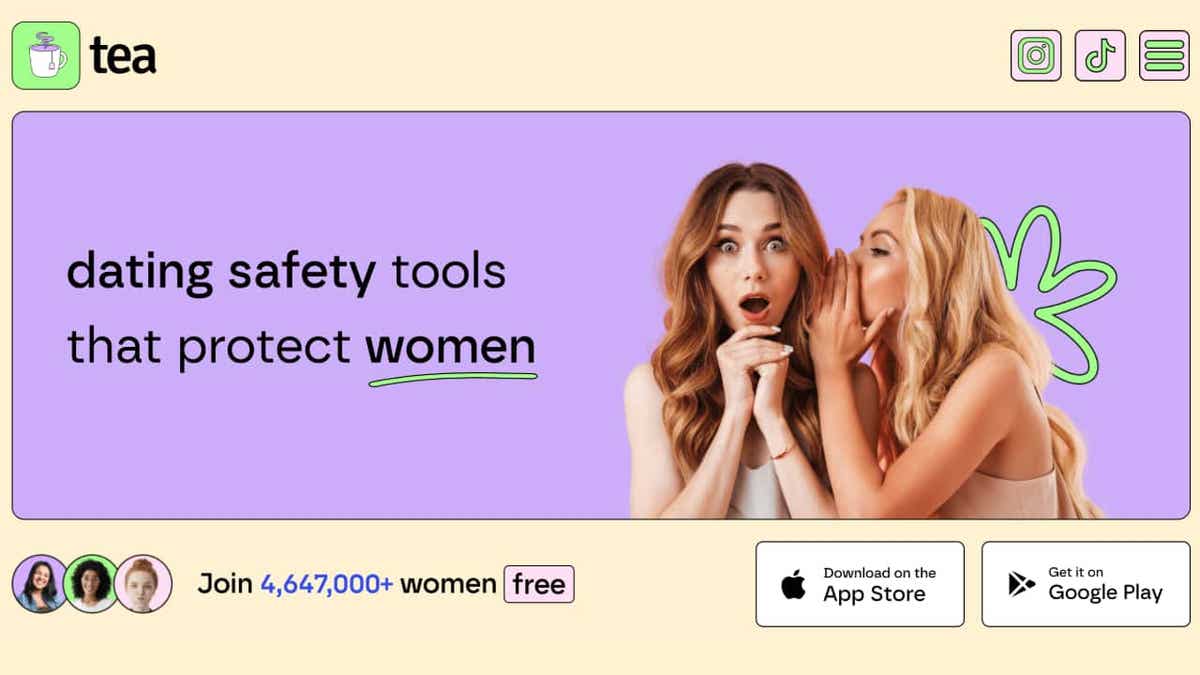 Tea landing page.