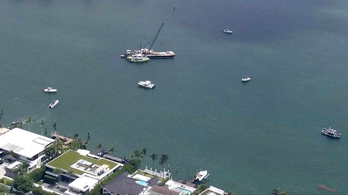 rescue boats around barge
