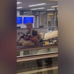 Viral video shows allegedly drunk man take airport golf cart on walkway joy ride