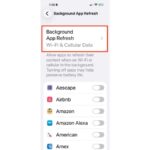 Save data by setting your background app refresh to Wi-Fi only