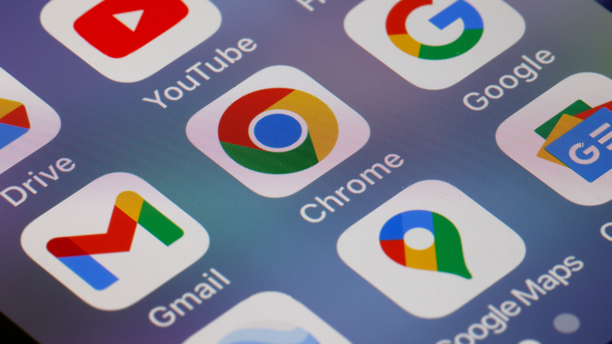 Google apps, including YouTube, Google and Chrome
