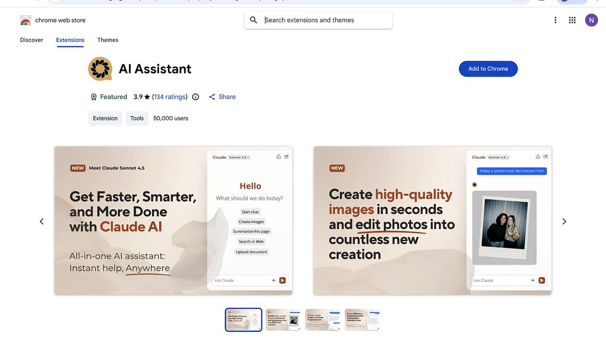 A fake AI app in the Google Play Store