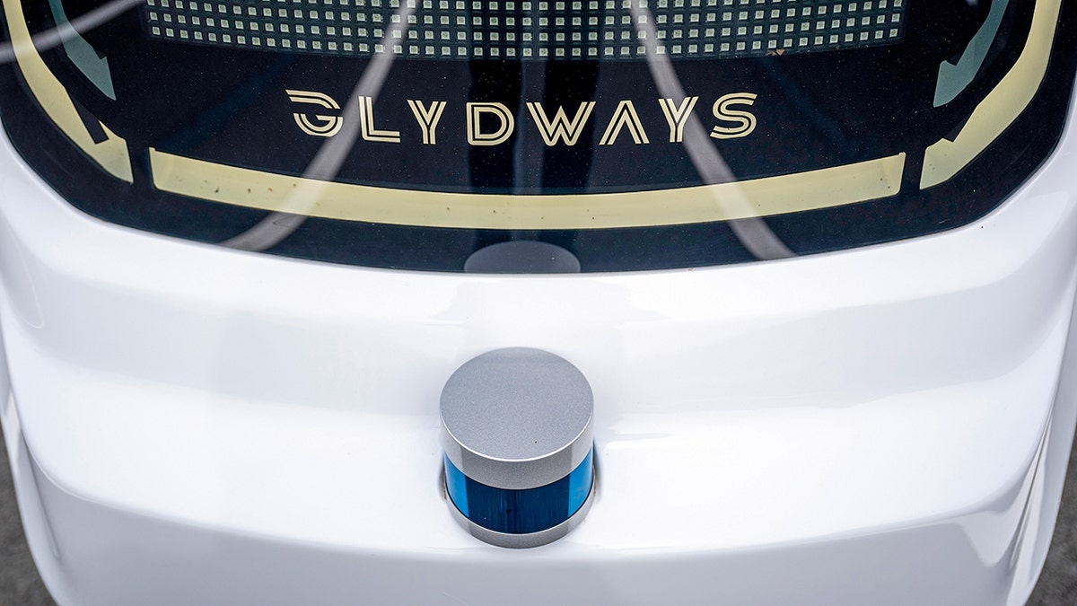 Glydways insignia on a pod.