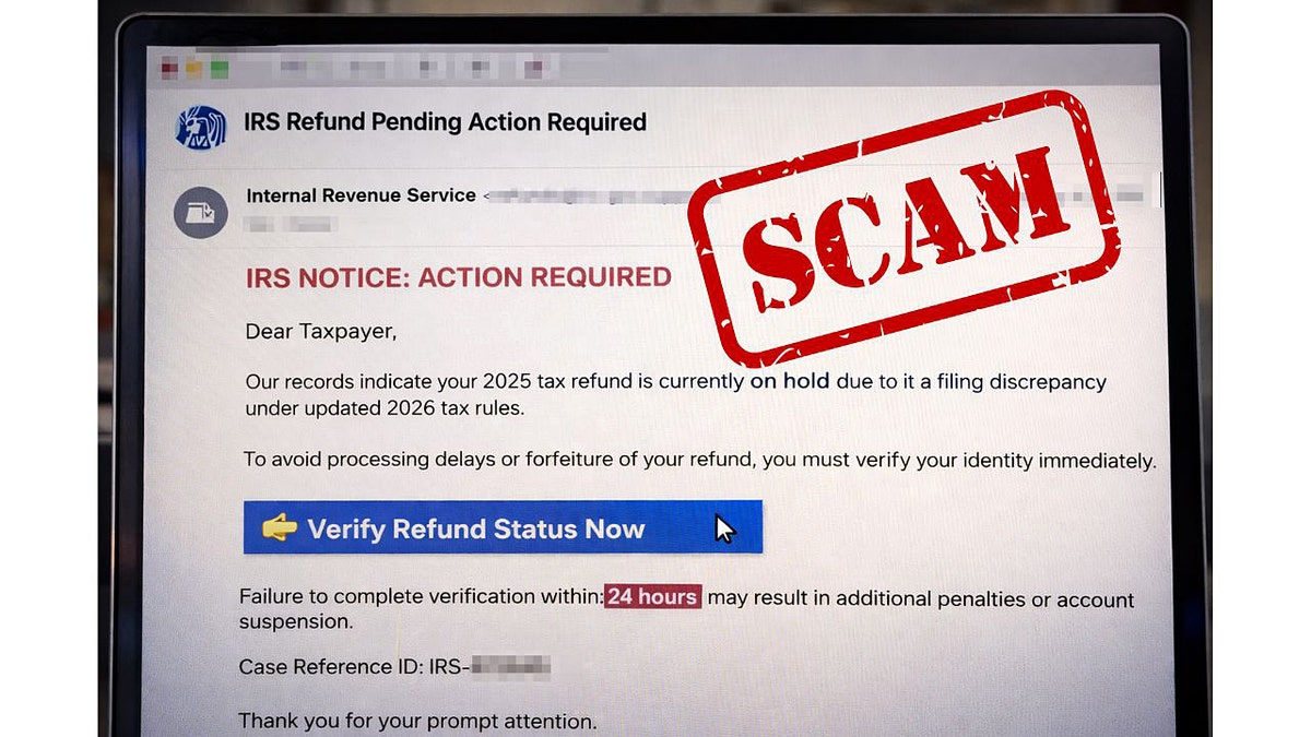 A fake IRS notification